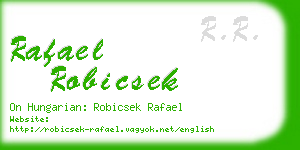 rafael robicsek business card